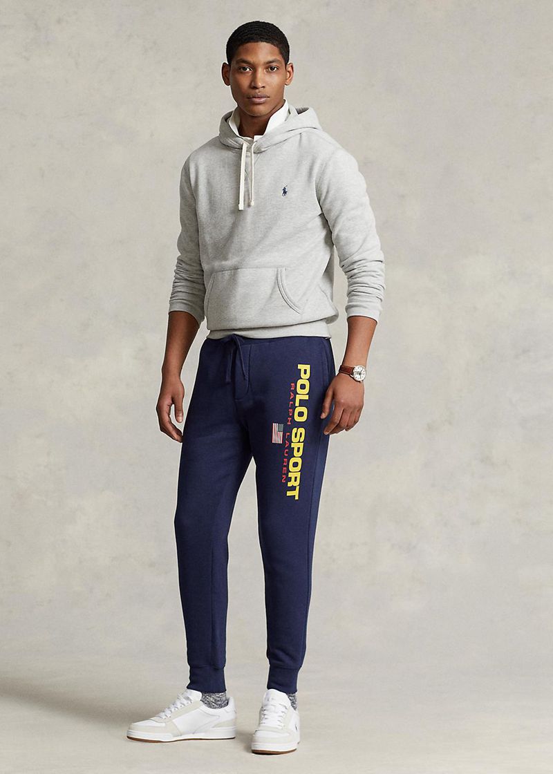 ポロ ラルフ ローレン パンツ メンズ ネイビー Polo Sport フリース Tracksuit ボトムs PUKBS6250